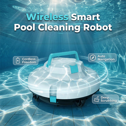 🌊 Plongez dans un été sans effort ! 🤖 -50% sur le Robot Nettoyeur de Piscine Sans Fil ! 🏊‍♂️