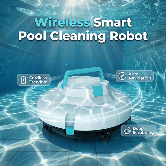 🌊 Plongez dans un été sans effort ! 🤖 -50% sur le Robot Nettoyeur de Piscine Sans Fil ! 🏊‍♂️