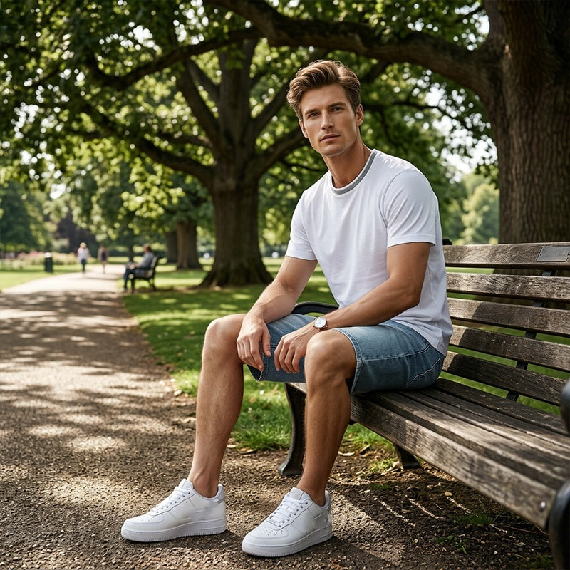 🔥50 % DE RÉDUCTION  💨Short en jean décontracté à la coupe ample pour homme👖