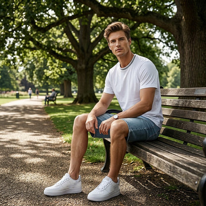 🔥50 % DE RÉDUCTION  💨Short en jean décontracté à la coupe ample pour homme👖