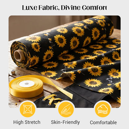 ✨ Robe imprimée à manches ballon pour femme 🌼
