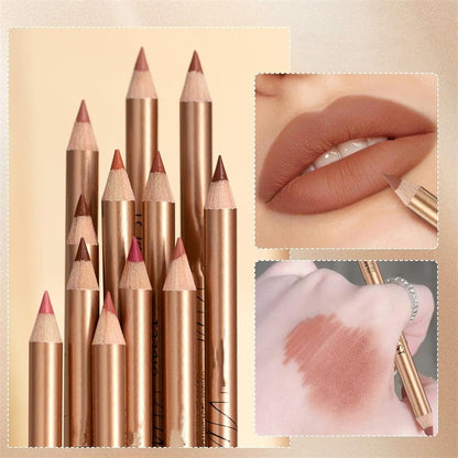 💄 50 % DE RÉDUCTION ! 💋 Coffret de 12 crayons à lèvres anti-bavures – Longue tenue et waterproof – Fini mat et application fluide – Un contour parfait pour tous les looks 💖