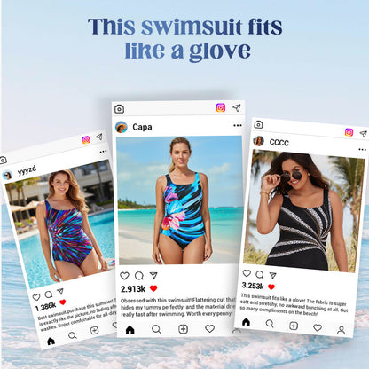 👙 56 % DE RÉDUCTION ! 🌊 Maillot de bain une pièce imprimé pour femme – Mise en valeur de la silhouette, doux et idéal pour le soleil, la baignade et la plage – un choix élégant pour les vacances ☀️