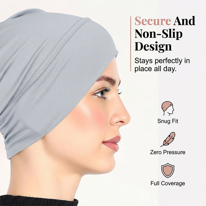 🧕 PROMO LIMITÉE 50% DE RÉDUCTION ! ✨ Bonnet Turban pour Femmes – Extensible, Doux, Anti-Dérapant ✨