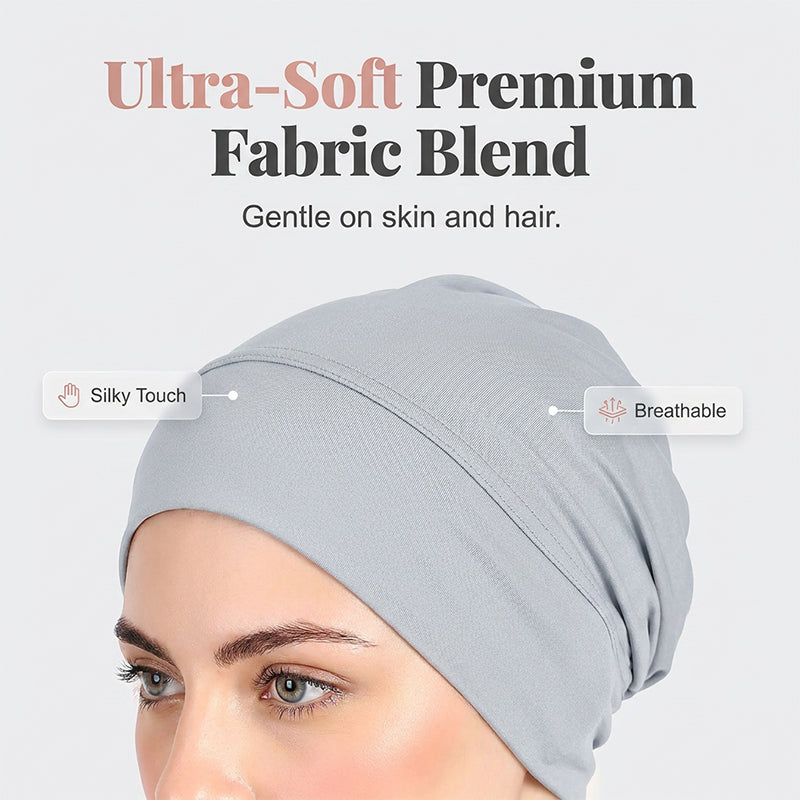 🧕 PROMO LIMITÉE 50% DE RÉDUCTION ! ✨ Bonnet Turban pour Femmes – Extensible, Doux, Anti-Dérapant ✨