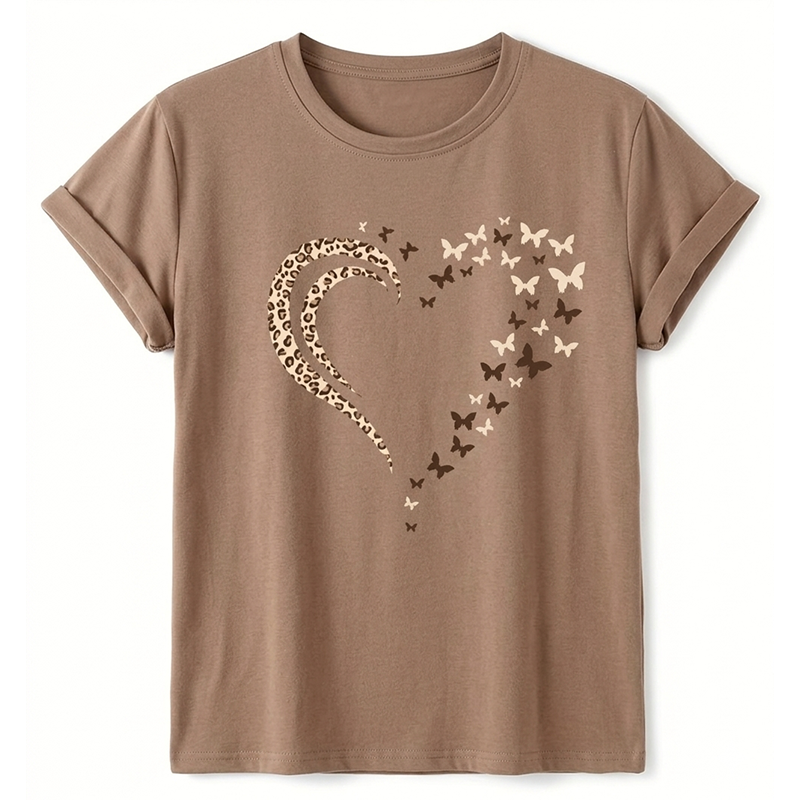 👚 50% DE RÉDUCTION ✨ Haut décontracté à manches courtes et imprimé pour femme – Léger, coloré & parfait pour l’été ou les journées décontractées 🌸