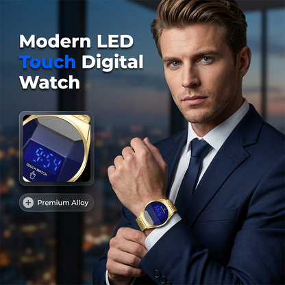 ⌚ -50% AUJOURD’HUI 🔥Montre Digitale LED Tactile pour Homme ✅ Design Moderne & Affichage Lumineux | Style Futuriste