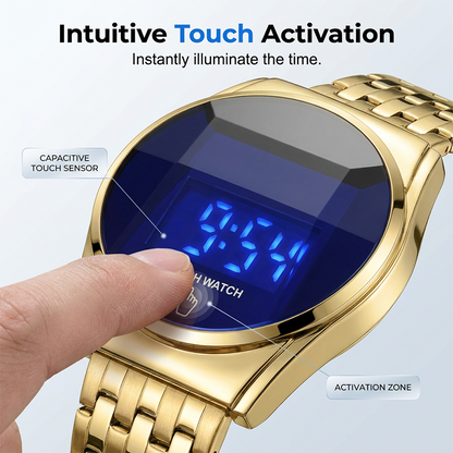 ⌚ -50% AUJOURD’HUI 🔥Montre Digitale LED Tactile pour Homme ✅ Design Moderne & Affichage Lumineux | Style Futuriste