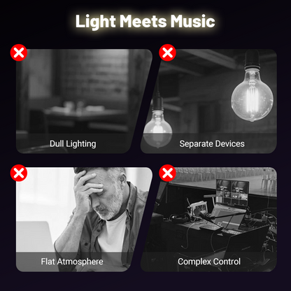 ✨Plafonnier musical LED intelligent avec haut-parleur Bluetooth