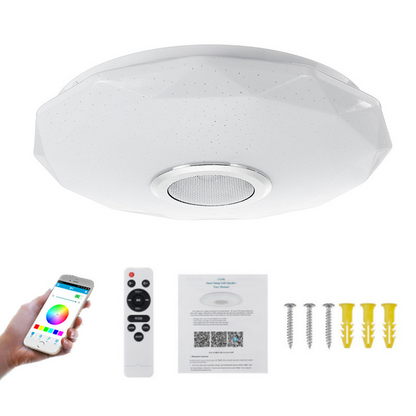 ✨Plafonnier musical LED intelligent avec haut-parleur Bluetooth