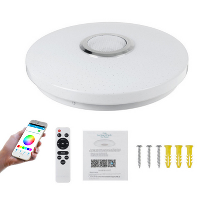 ✨Plafonnier musical LED intelligent avec haut-parleur Bluetooth