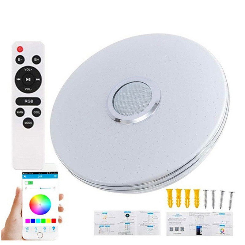 ✨Plafonnier musical LED intelligent avec haut-parleur Bluetooth