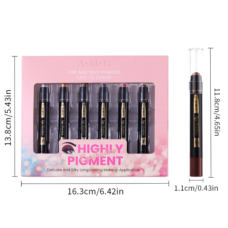 🌟Lot de 6 sticks de fard à paupières scintillants🎨