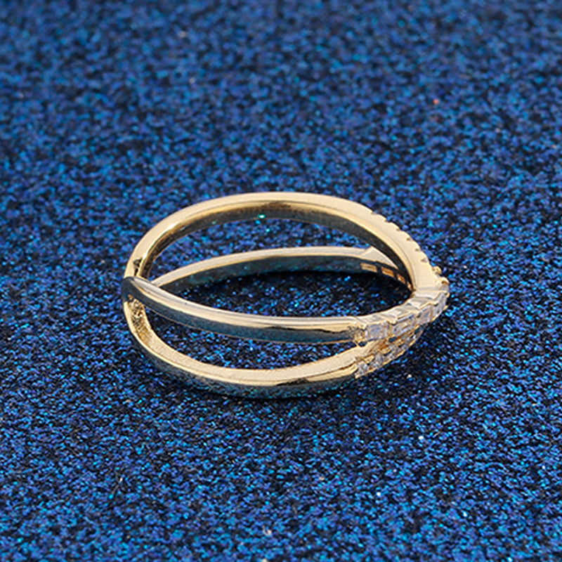 ✨Bague réglable à double rangée avec bandes entrecroisées💫