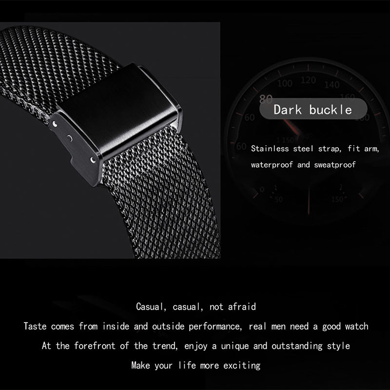⌚PROMO LIMITÉE -50%✨Montre Homme Minimaliste – Quartz, Acier Inoxydable, Étanche 30m, Verre Minéral, 40mm, 72g