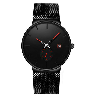 ⌚PROMO LIMITÉE -50%✨Montre Homme Minimaliste – Quartz, Acier Inoxydable, Étanche 30m, Verre Minéral, 40mm, 72g