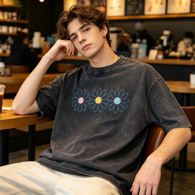 👕 T-shirt à motif marguerite pour femme 🌼