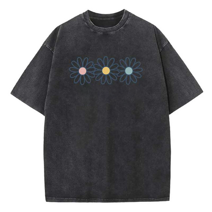 👕 T-shirt à motif marguerite pour femme 🌼