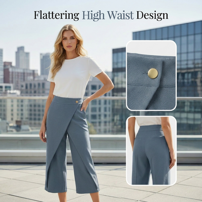 👖 Pantalon court décontracté en patchwork pour femme – Tendance, léger & parfait pour l'été 🌸