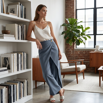 👖 Pantalon court décontracté en patchwork pour femme – Tendance, léger & parfait pour l'été 🌸