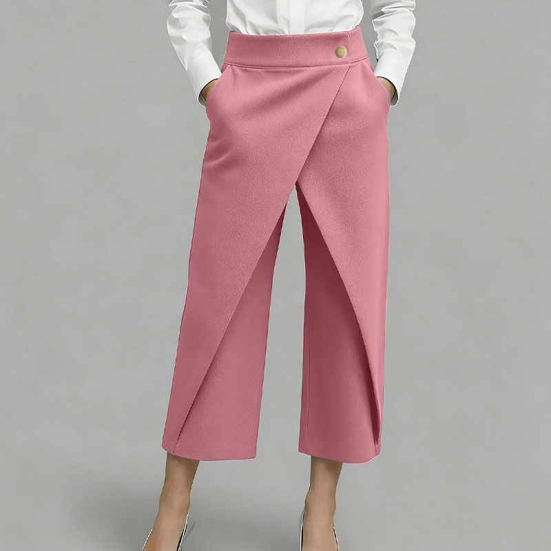 👖 Pantalon court décontracté en patchwork pour femme – Tendance, léger & parfait pour l'été 🌸