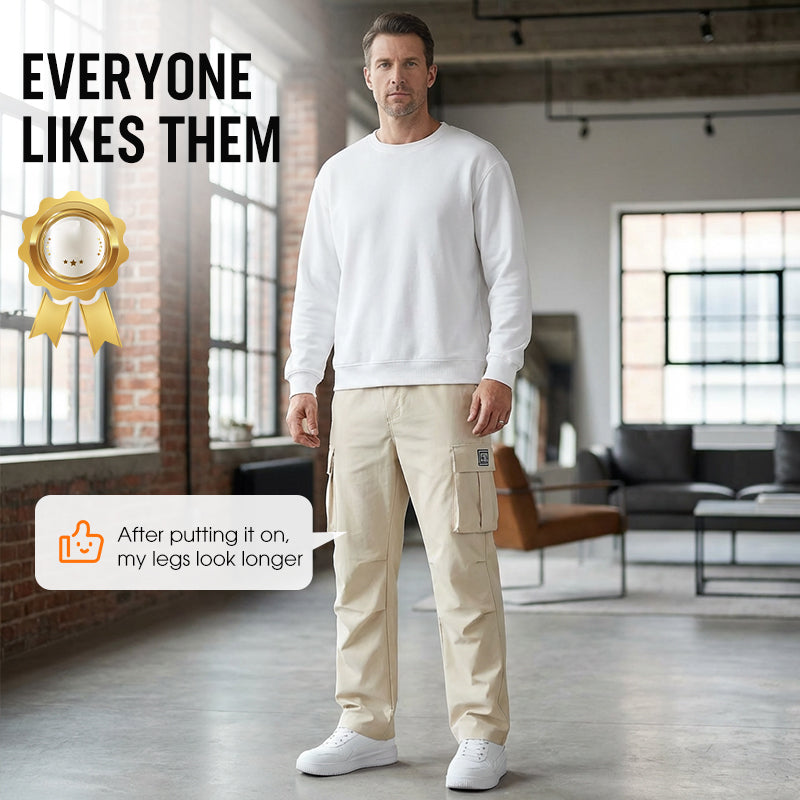 👖 50 % DE RÉDUCTION POUR UNE DURÉE LIMITÉE ! ✨ Pantalon cargo pour homme – Multipoche, extensible, décontracté ✨