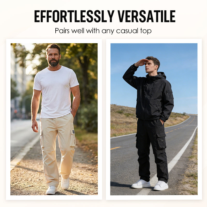 👖 50 % DE RÉDUCTION POUR UNE DURÉE LIMITÉE ! ✨ Pantalon cargo pour homme – Multipoche, extensible, décontracté ✨
