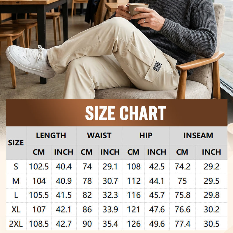 👖 50 % DE RÉDUCTION POUR UNE DURÉE LIMITÉE ! ✨ Pantalon cargo pour homme – Multipoche, extensible, décontracté ✨