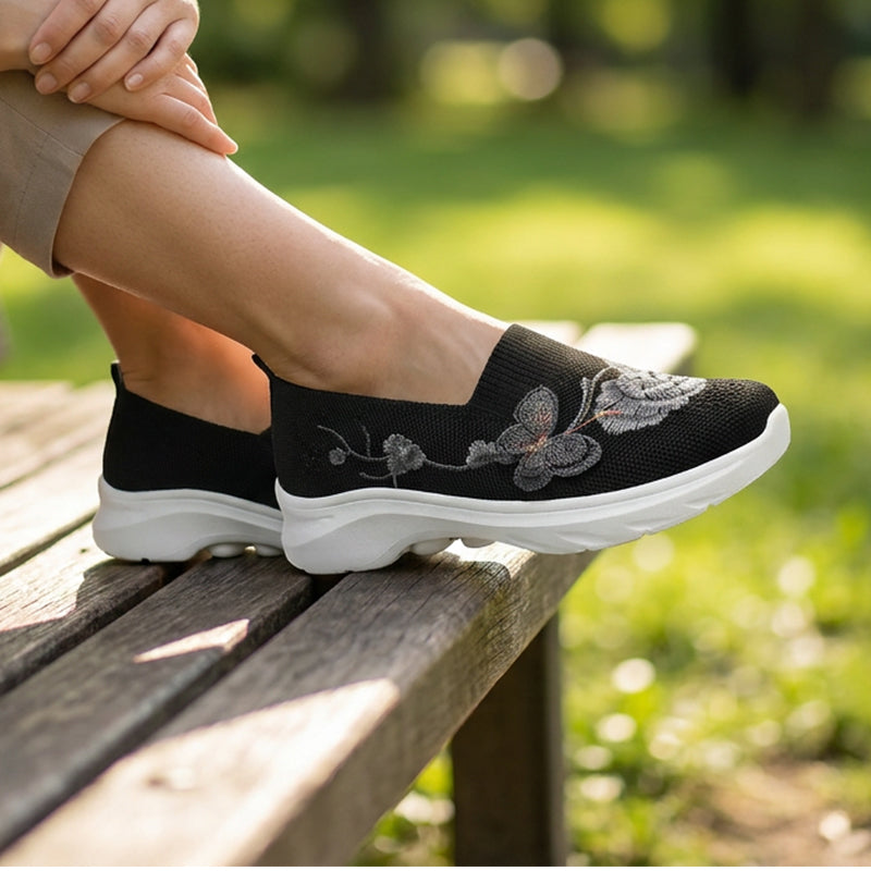 💐50% DE RÉDUCTION ! Slip-On Flyknit Femme – Semelle Mousse Mémoire & Confort Absolu 🦶✨【Offre Limitée】