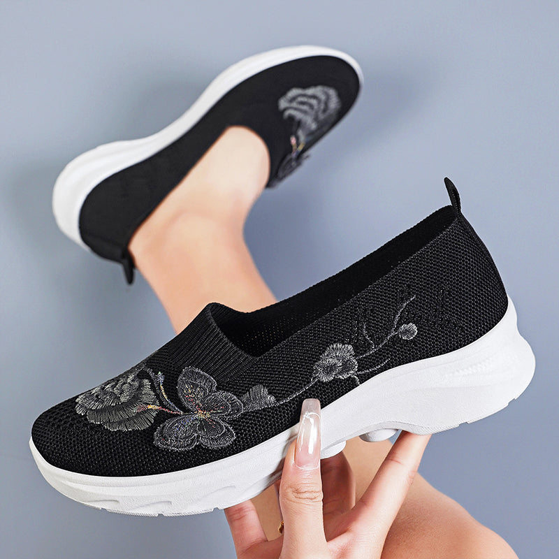 💐50% DE RÉDUCTION ! Slip-On Flyknit Femme – Semelle Mousse Mémoire & Confort Absolu 🦶✨【Offre Limitée】