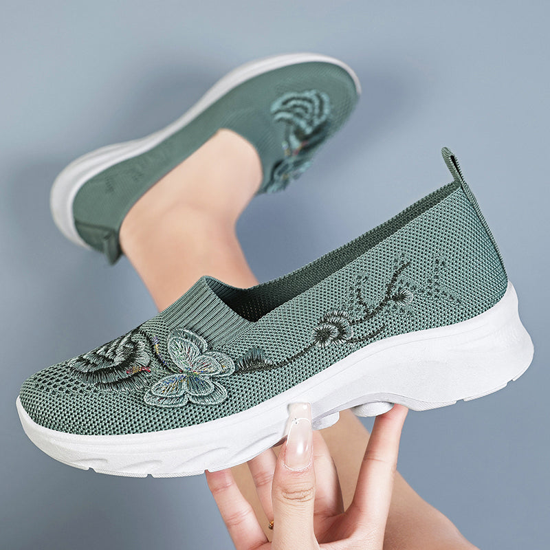 💐50% DE RÉDUCTION ! Slip-On Flyknit Femme – Semelle Mousse Mémoire & Confort Absolu 🦶✨【Offre Limitée】