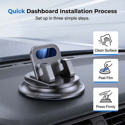 📱 PROMO LIMITÉE 50% DE RÉDUCTION ! 🚗 Support Téléphone Voiture Rotatif pour Tableau de Bord – Installation Rapide, Antidérapant & 360° Réglable ⚡