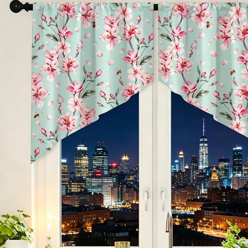 🌿 Rideaux à passants avec imprimé botanique 🌸