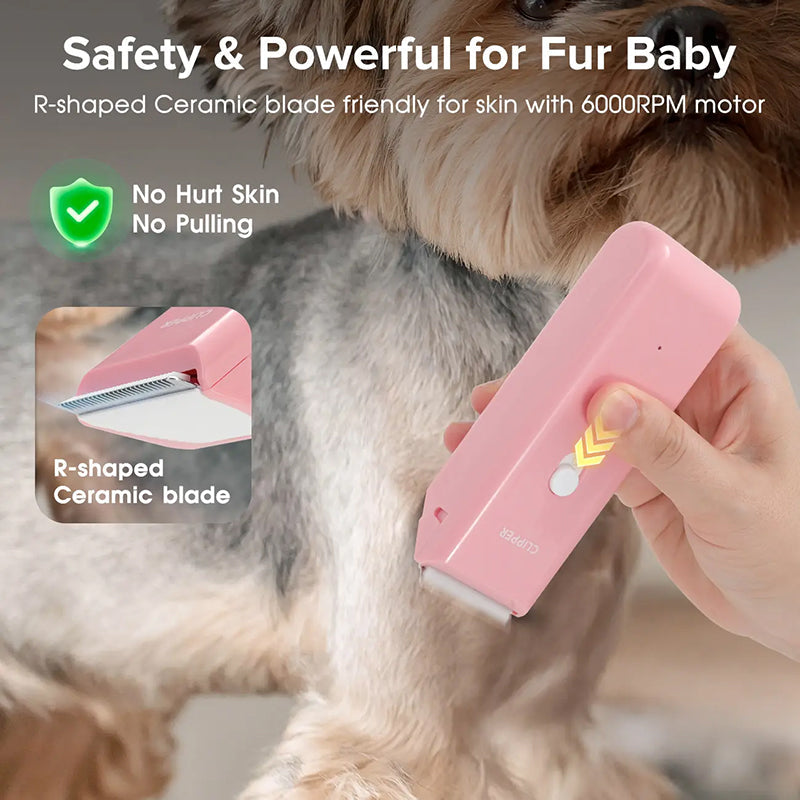 🐾✂️ PROMO FLASH 55% ! Tondeuse Animaux Silencieuse & Sans Fil – Lame Céramique, Étanche IPX7, Autonomie 90 min, Charge USB 🔋