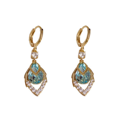 🔥Nouveautés 2026 et promotions exceptionnelles🔥Boucles d'oreilles créoles pendantes bleu ciel