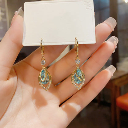 🔥Nouveautés 2026 et promotions exceptionnelles🔥Boucles d'oreilles créoles pendantes bleu ciel