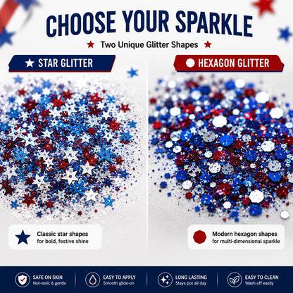 ✨🎆 PROMO FLASH 50% ! Bâton de Paillettes 3D pour Fêtes – Rouge, Blanc, Bleu, Application Facile, Formule Sûre & Lavable 🇫🇷