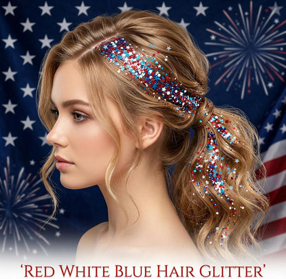 ✨🎆 PROMO FLASH 50% ! Bâton de Paillettes 3D pour Fêtes – Rouge, Blanc, Bleu, Application Facile, Formule Sûre & Lavable 🇫🇷
