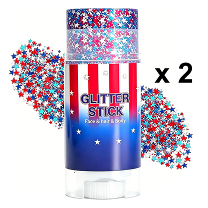 ✨🎆 PROMO FLASH 50% ! Bâton de Paillettes 3D pour Fêtes – Rouge, Blanc, Bleu, Application Facile, Formule Sûre & Lavable 🇫🇷