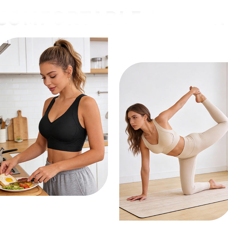 👙 PROMO FLASH 58% ! ✨Soutien-gorge sans Coutures à Couverture Totale – Bretelles 3cm, Lissage Dos/Côtés, Bonnets B-F, Rembourrages Amovibles 🍃