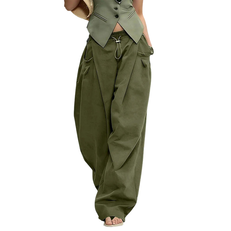 👖 Pantalon lanterne ample à plis — Un tissu de qualité, le choix idéal pour allier confort et style 🌿