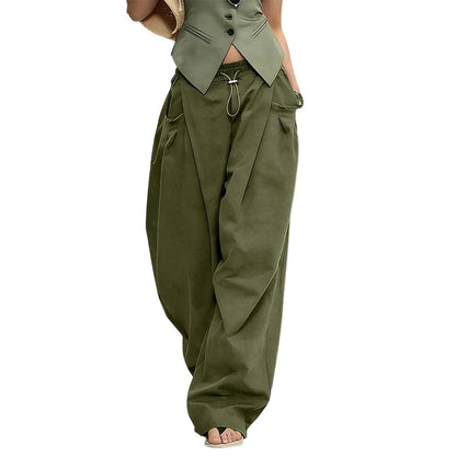 👖 Pantalon lanterne ample à plis — Un tissu de qualité, le choix idéal pour allier confort et style 🌿