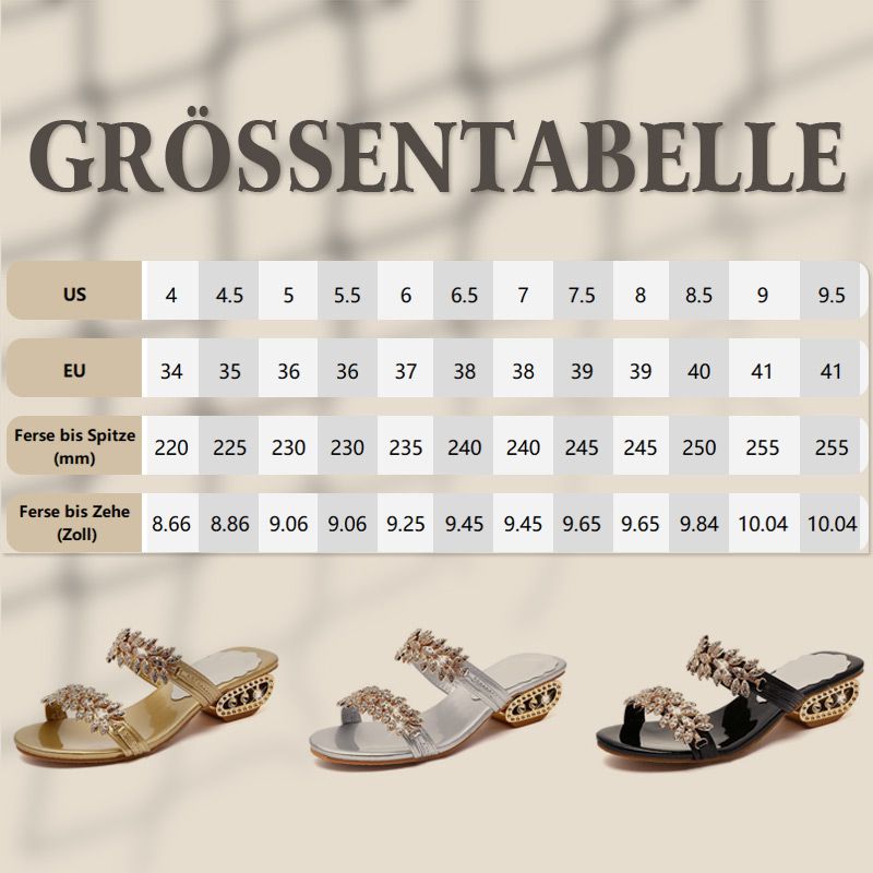📢⏰ DERNIER JOUR 57% ! Sandales Femme à Strass – Talon Plat 4cm, Ornements Métalliques, Tige PU, Confort & Éclat pour l'Été & le Quotidien 👡