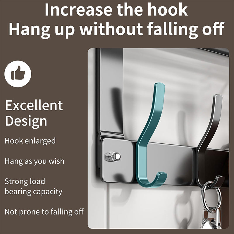 🌟 Support de rangement à accrocher derrière la porte, sans perçage — Rangement facile, solide et durable✨