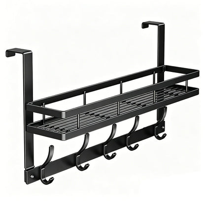 🌟 Support de rangement à accrocher derrière la porte, sans perçage — Rangement facile, solide et durable✨