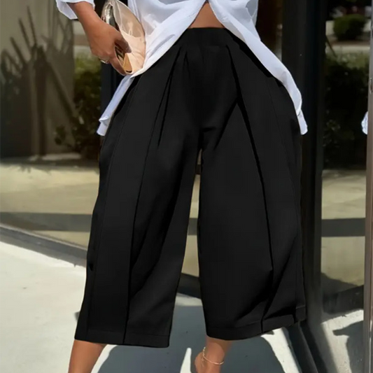 👖 Pantalon large à plis pour femme – Le choix idéal pour un look décontracté et fluide🍁