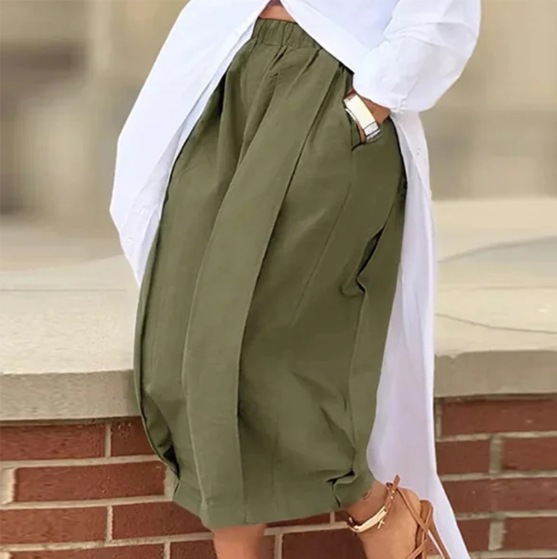 👖 Pantalon large à plis pour femme – Le choix idéal pour un look décontracté et fluide🍁