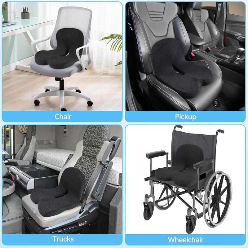 📢📢50 % DE RÉDUCTION !! ⏰ Coussin en Mousse à Mémoire de Forme Respirant – Antidérapant & Soulage le Coccyx 🌬️🍑 【Aujourd'hui Seulement】