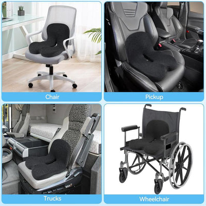 📢📢50 % DE RÉDUCTION !! ⏰ Coussin en Mousse à Mémoire de Forme Respirant – Antidérapant & Soulage le Coccyx 🌬️🍑 【Aujourd'hui Seulement】
