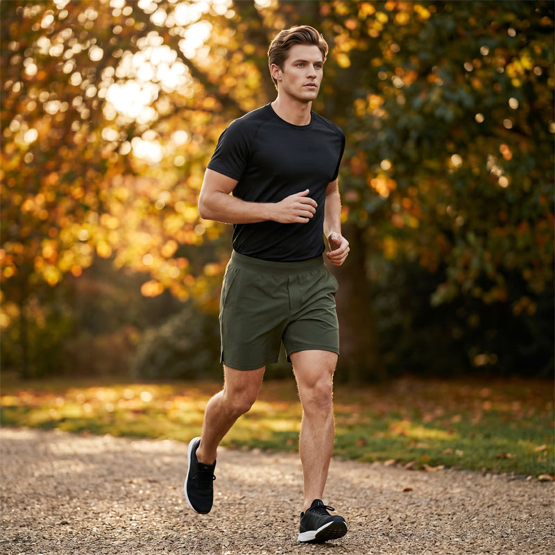 🩳 Short de loisirs pour homme✨ À cordon de serrage, séchage rapide, confortable 🍁